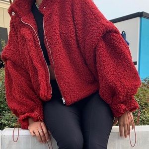 GATIA Oversized Pomegranate Jacket